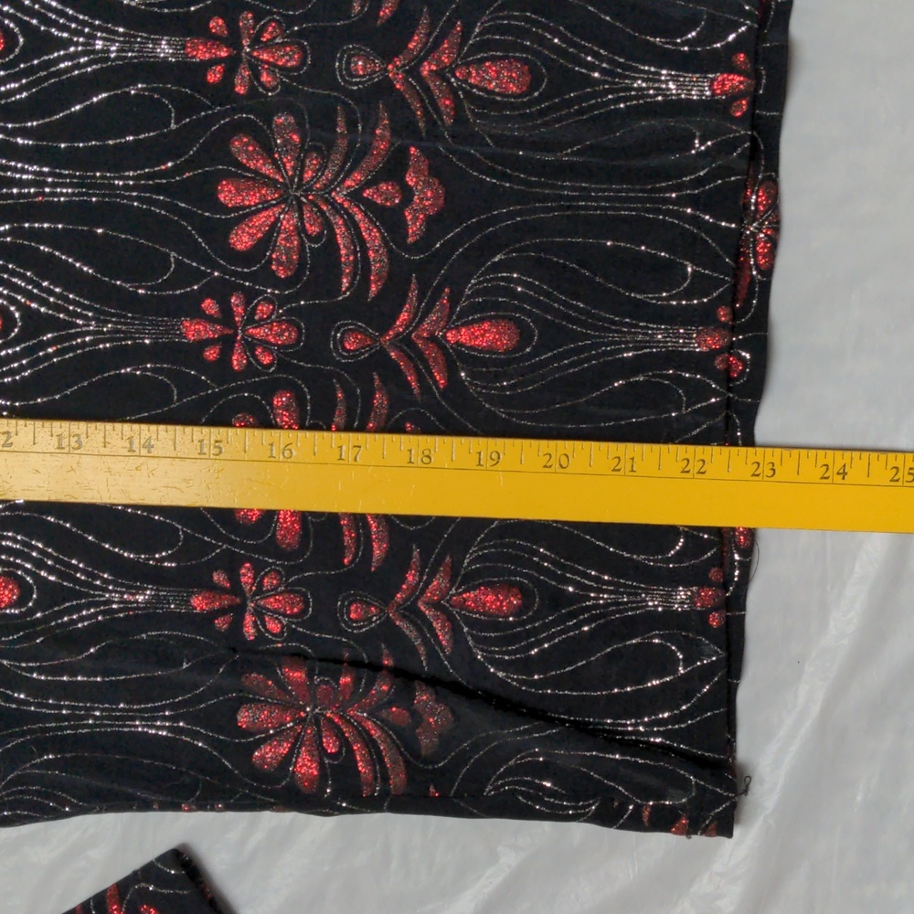 1849 Authentic Ranchwear Vtg Glitter Floral Whimsygoth Long Sleeve Western Shirt - Picture 5 of 8